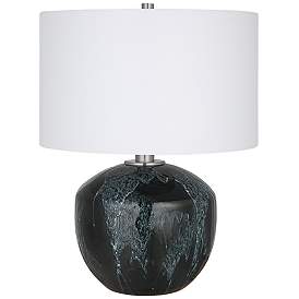 Image2 of Uttermost Highlands Green Ceramic Table Lamp