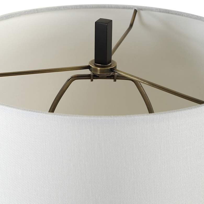 Image 6 Uttermost Hightower 38" High Satin Black Buffet Table Lamp more views
