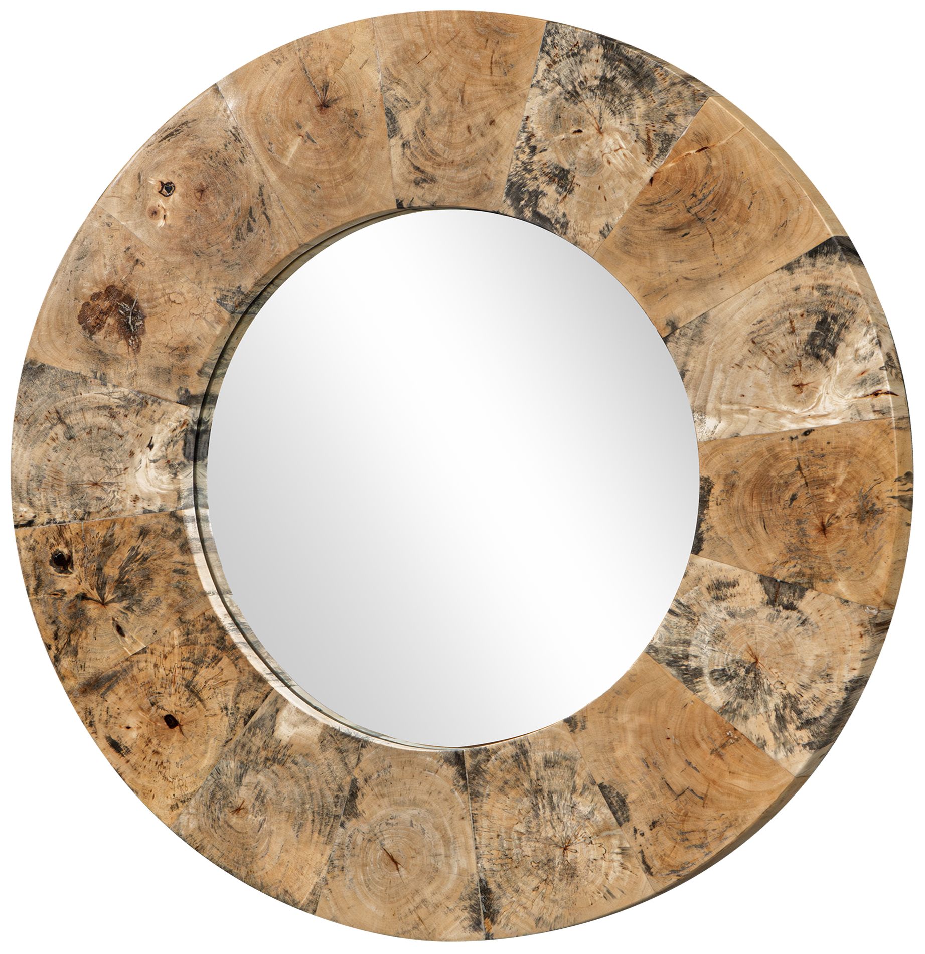 Image 3 Uttermost Hiram 38" Round Tamarind Wood Mirror more views