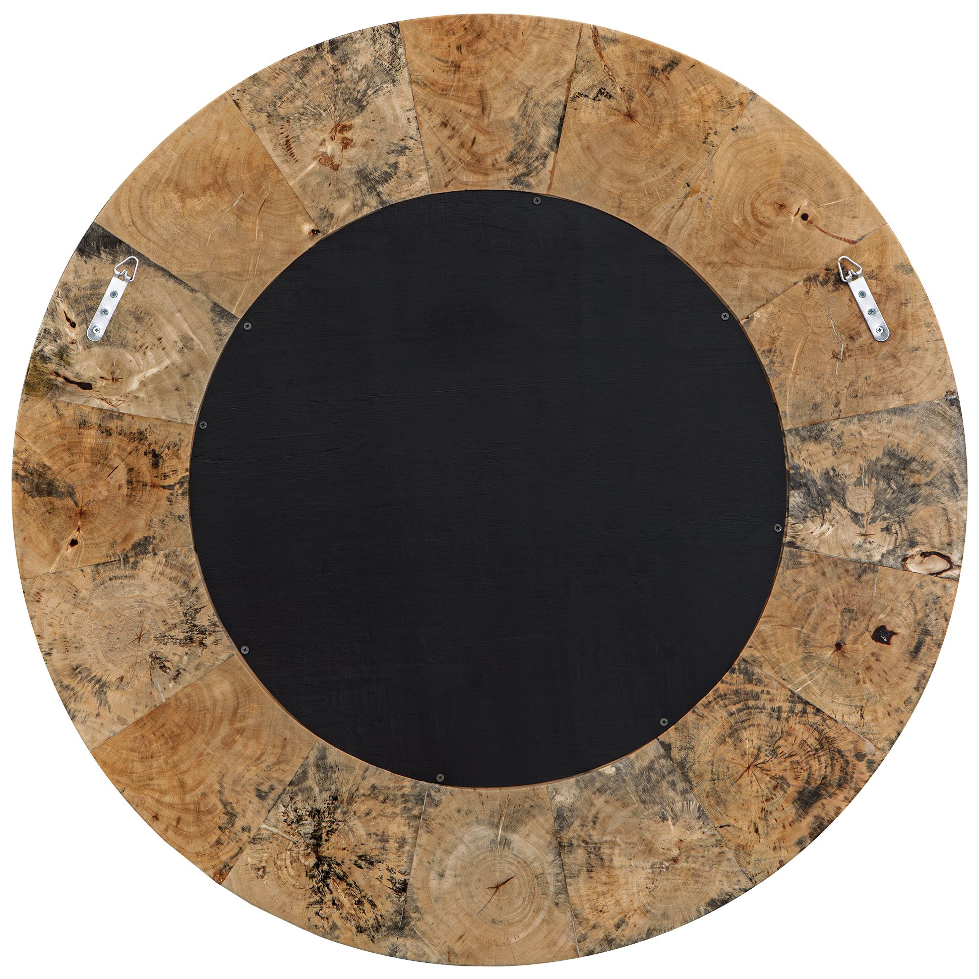 Image 5 Uttermost Hiram 38" Round Tamarind Wood Mirror more views