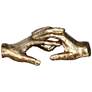 Uttermost Hold My Hand 9" Wide Antique Gold Leaf Figurine