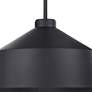 5_Uttermost Holgate 14" Wide Deep Matte Black Dome Metal Pendant Light more views