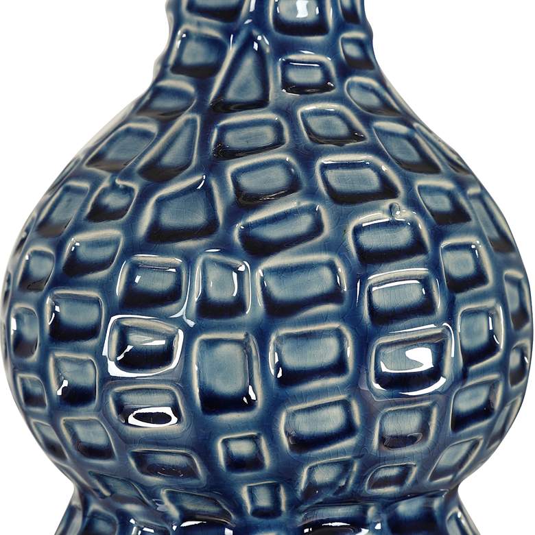 Image 3 Uttermost Holloway 31 3/4" Deep Cobalt Blue Glaze Ceramic Table Lamp more views