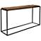 Uttermost Holston 54" Wide Black Iron and Reclaimed Wood Console Table