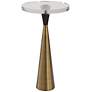 2_Uttermost Holton 13" Wide Brushed Brass Round Accent Table