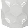 Uttermost Honeycomb 26 1/2" White Glaze Ceramic Table Lamp