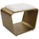 Uttermost Hoop 24" Wide Gold and White Small Accent Bench