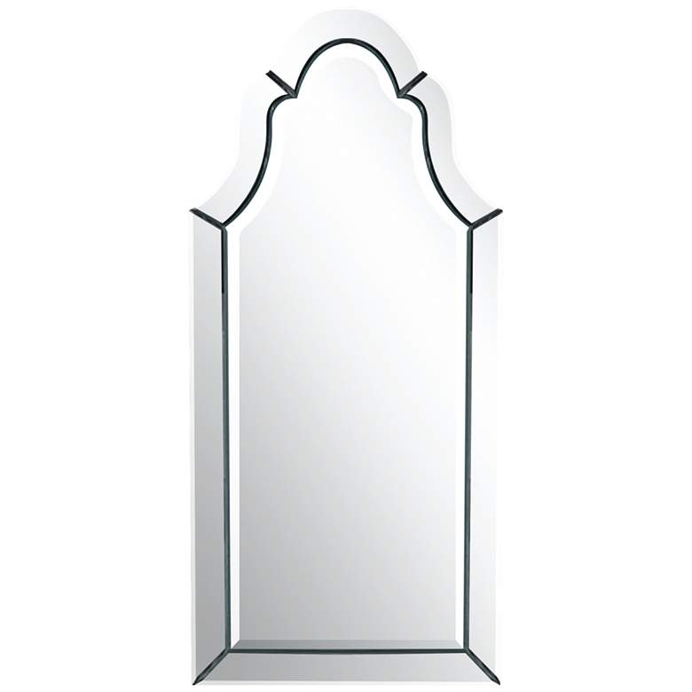 Image 2 Uttermost Hovan Polished 21 inch x 44 inch Arched Wall Mirror