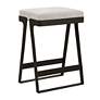2_Uttermost Hover 26" High Black Counter Stool