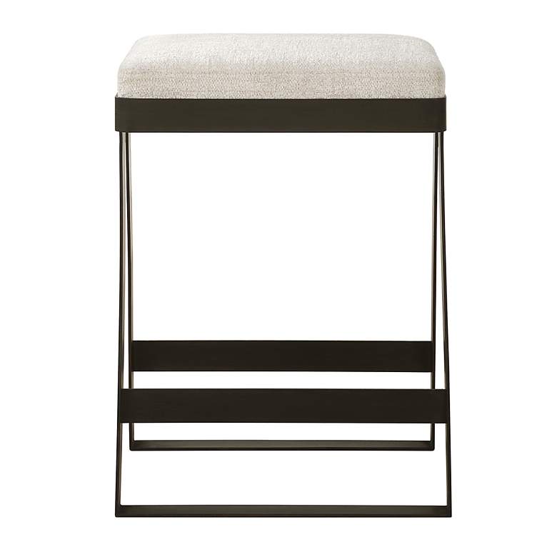 Image 4 Uttermost Hover 26" High Black Counter Stool more views