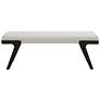 3_Uttermost Hover 53" Wide Black and White Modern Bench