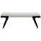 Uttermost Hover 53" Wide Black and White Modern Bench