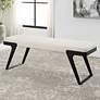 2_Uttermost Hover 53" Wide Black and White Modern Bench