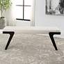 4_Uttermost Hover 53" Wide Black and White Modern Bench more views