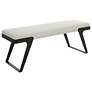 5_Uttermost Hover 53" Wide Black and White Modern Bench more views