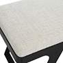 7_Uttermost Hover 53" Wide Black and White Modern Bench more views