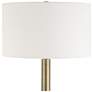 4_Uttermost Hudson 61 1/2" Gold Steel and Travertine Floor Lamp more views