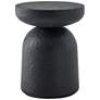 1_Uttermost Hurlee Outdoor 20" H x 15 1/2" W Black GRC Accent Table