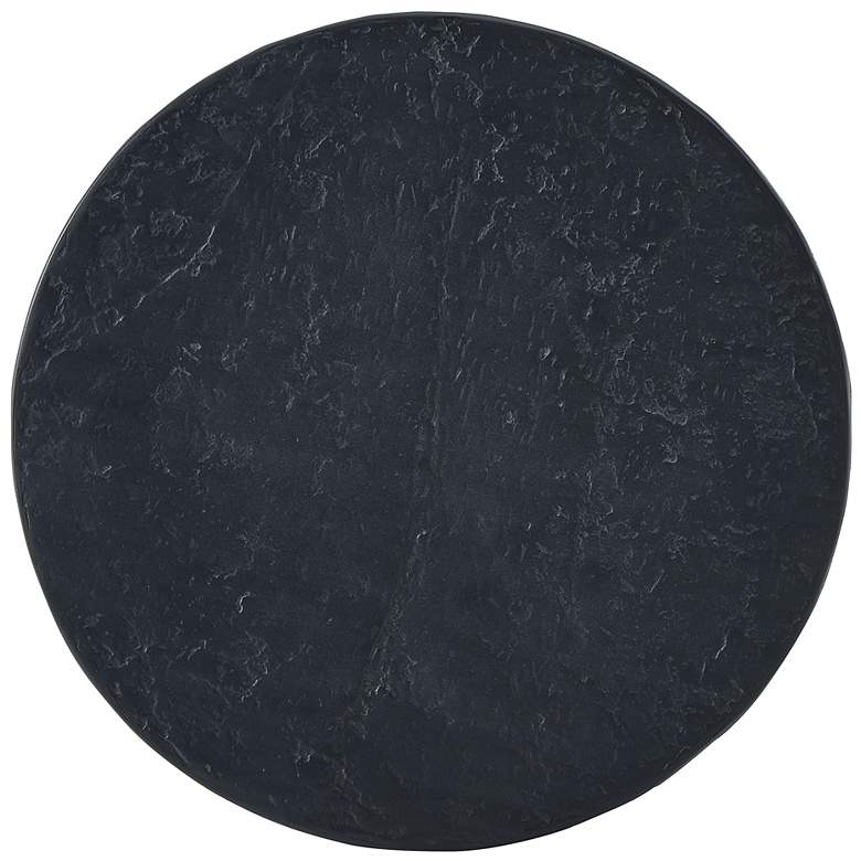 Image 3 Uttermost Hurlee Outdoor 20" H x 15 1/2" W Black GRC Accent Table more views