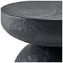 4_Uttermost Hurlee Outdoor 20" H x 15 1/2" W Black GRC Accent Table more views