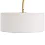 5_Uttermost Huxford 68 1/2" Antique Brushed Brass Metal Arc Floor Lamp more views