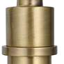6_Uttermost Huxford 68 1/2" Antique Brushed Brass Metal Arc Floor Lamp more views