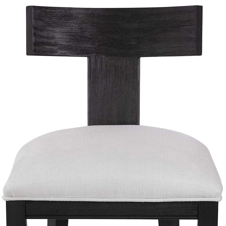 Image 3 Uttermost Idris 26 1/4" Charcoal Black Wood Counter Stool more views