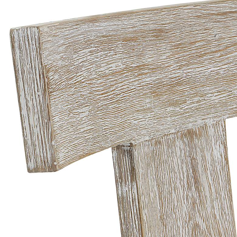 Image 7 Uttermost Idris 26 1/4" White Fabric Counter Stool more views