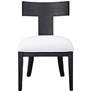 Uttermost Idris Charcoal Black Stain Armless Chair
