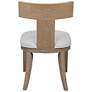 Uttermost Idris White Fabric Armless Chair
