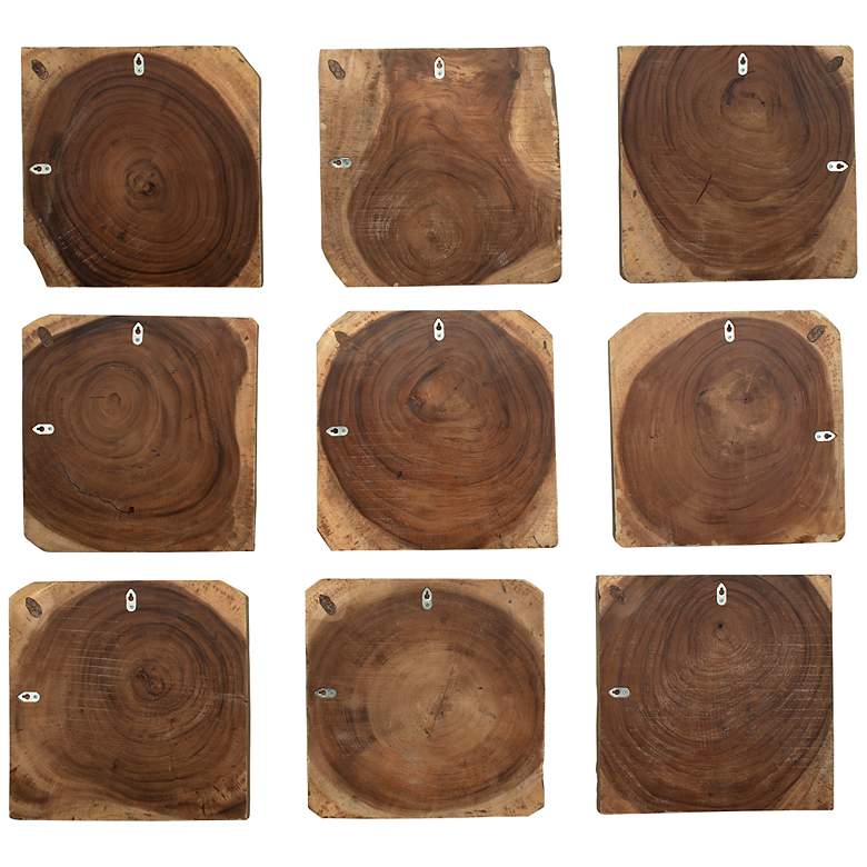 Image 4 Uttermost Ignite 9-Piece Hand Torched Wood Wall Decor more views