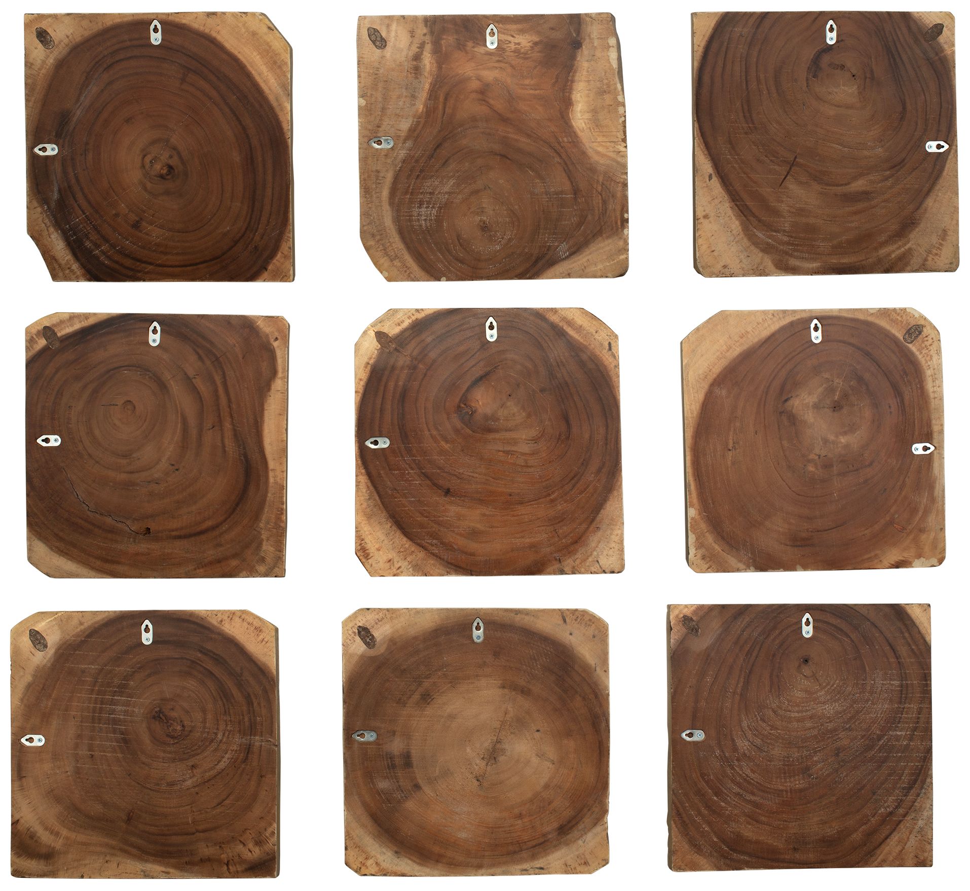 Image 6 Uttermost Ignite 9-Piece Hand Torched Wood Wall Decor more views