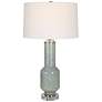 2_Uttermost Imperia 30" Aqua Gray Bubble Glass Table Lamp