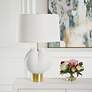 3_Uttermost In Bloom Chalk White Glazed Porcelain Table Lamp more views