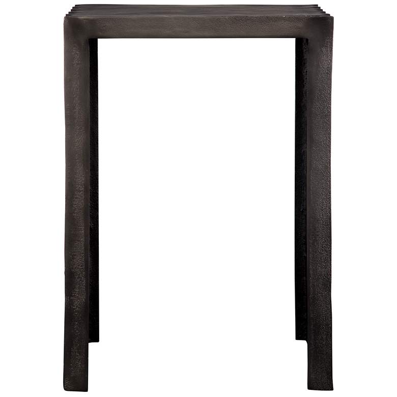 Image 1 Uttermost In The Groove 23" H Nickel Accent Table