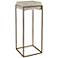 Uttermost Inda 36" High Ivory and Brass Modern Plant Stand
