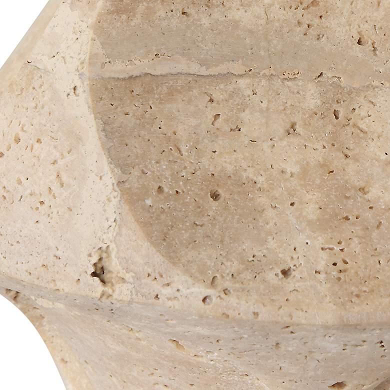 Image 6 Uttermost Indent 16 1/4" High Modern Travertine Accent Table Lamp more views