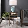 6_Uttermost India 19" Wide Antique Brushed Gold Nesting Tables Set of 3 more views