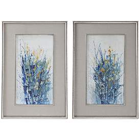 Image2 of Uttermost Indigo Florals 41 1/2"H Framed Wall Art Set of 2