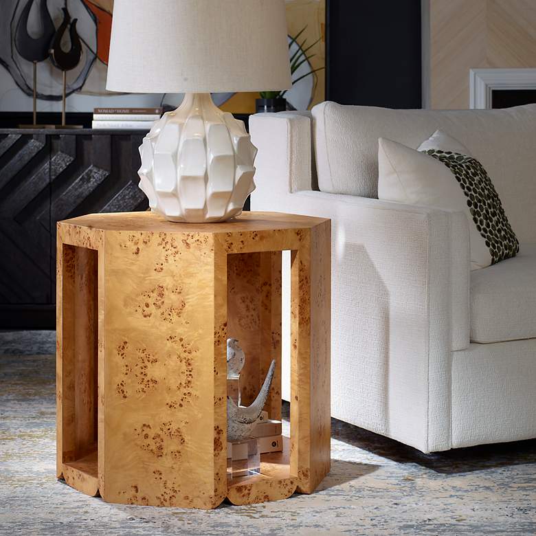 Image 3 Uttermost Indus 26" High Accent Table more views