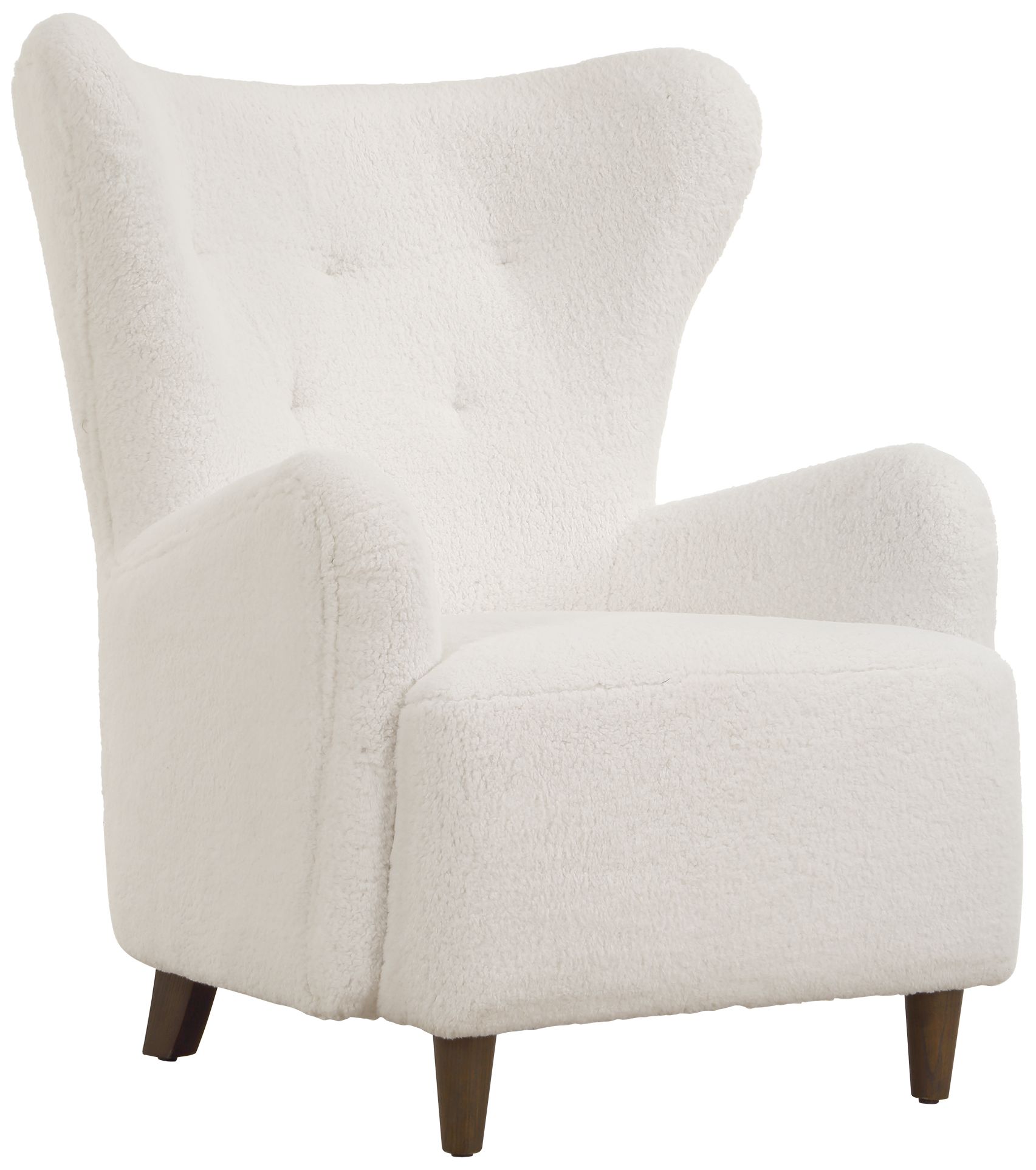 Image 4 Uttermost Ingel White Fabric Armchair more views