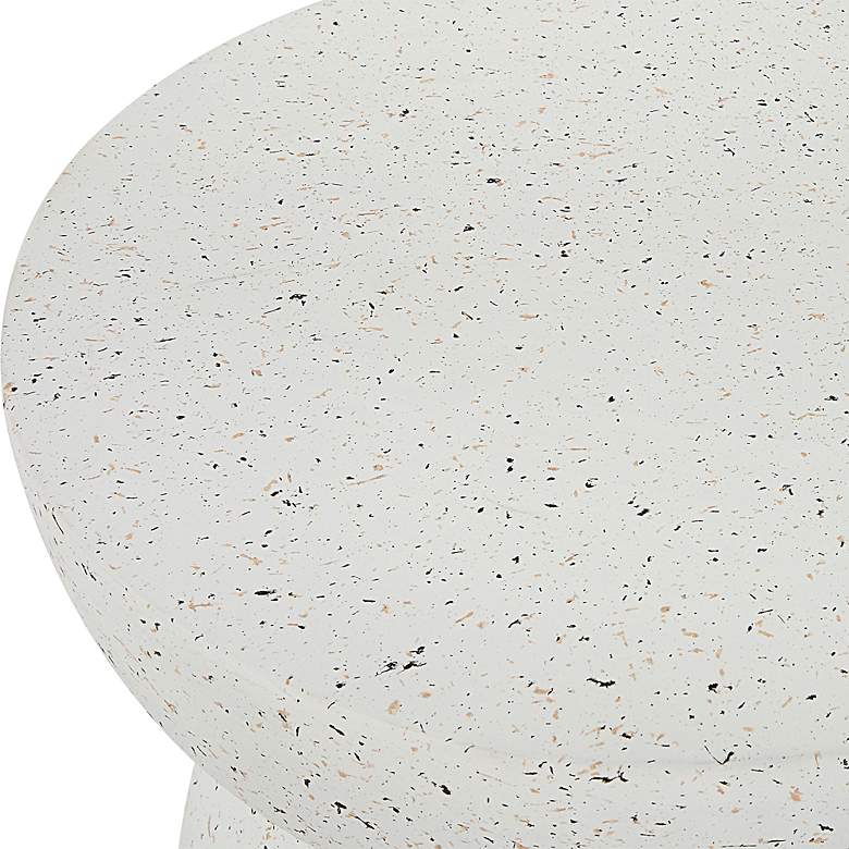 Image 3 Uttermost Inhale 15 3/4" W x 17 3/4" H Matte White Accent Table more views