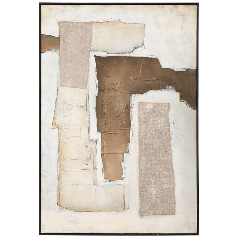 Image 1 Uttermost Interference 41" x 59" Hand Painted Canvas