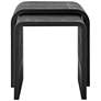 4_Uttermost Interpose Gray Faux Shagreen Side Table Set more views