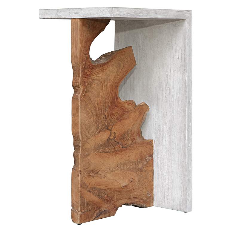 Image 4 Uttermost Intersect 13 3/4" Wide Wood Accent Table more views