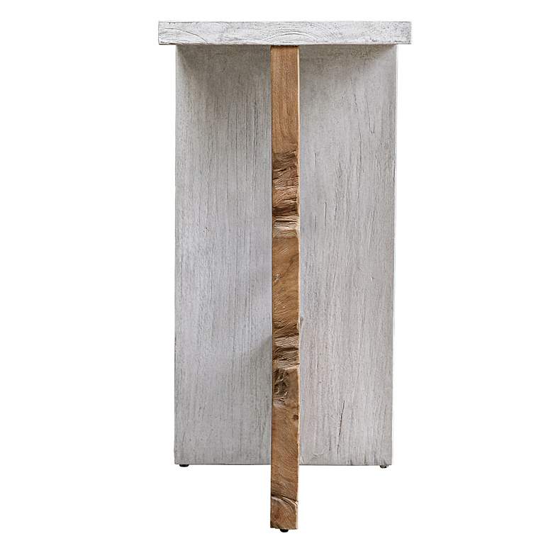 Image 5 Uttermost Intersect 13 3/4" Wide Wood Accent Table more views