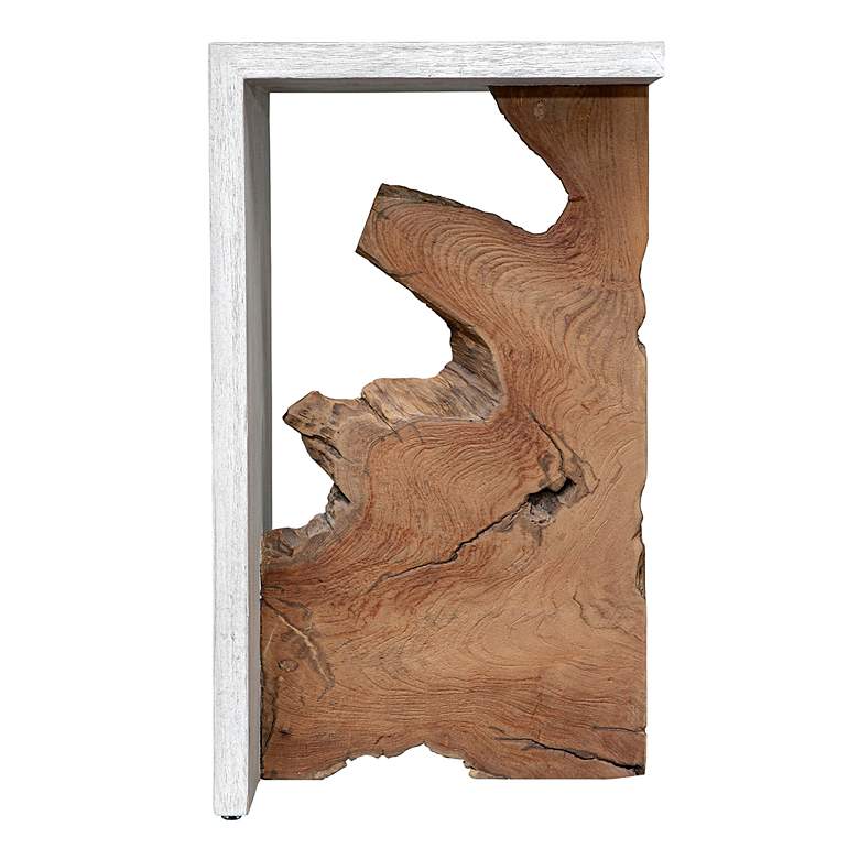 Image 6 Uttermost Intersect 13 3/4" Wide Wood Accent Table more views