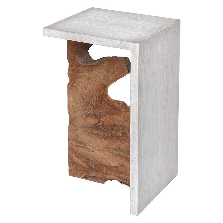 Image 7 Uttermost Intersect 13 3/4" Wide Wood Accent Table more views