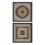 2_Uttermost Intertwine 24" Square 2-Piece Shadow Box Wall Decor Set