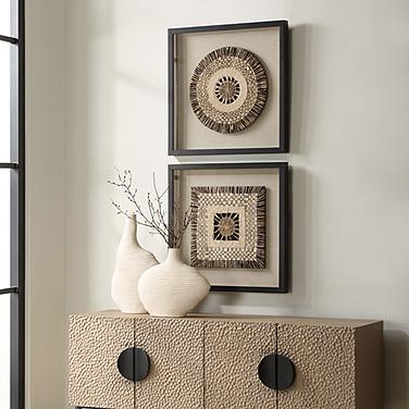 Uttermost Intertwine 24" Square 2-Piece Shadow Box Wall Decor Set